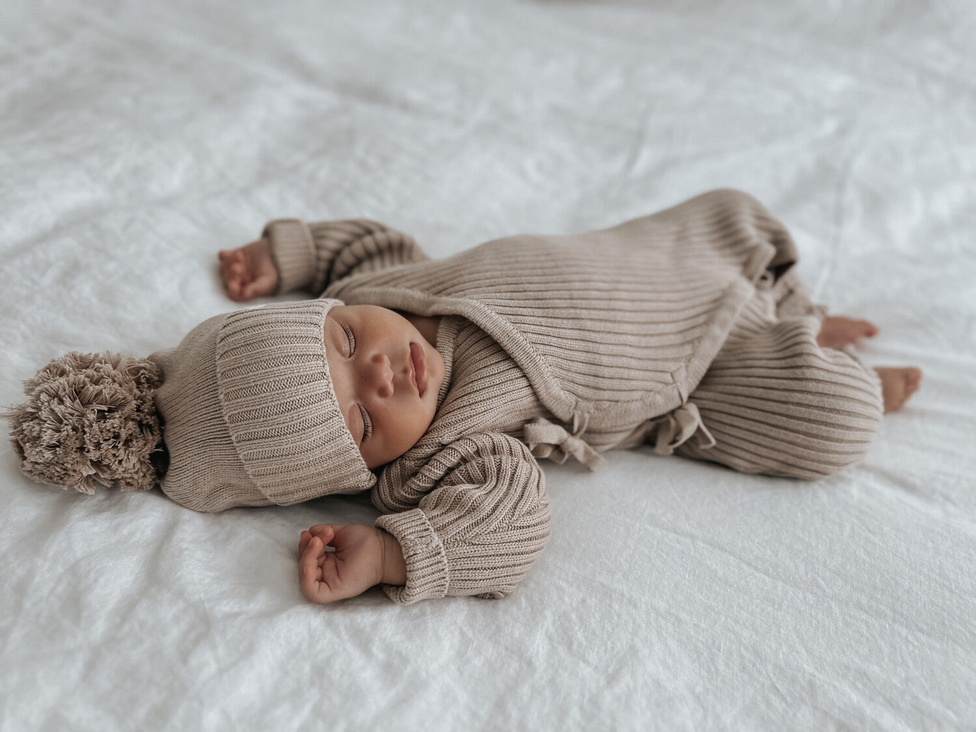Gebreide Pompom Muts | Acorn