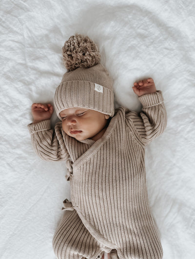 Gebreide Pompom Muts | Acorn