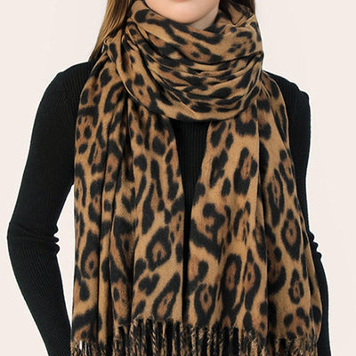 Panthère™ | Warme sjaal met luipaardprint