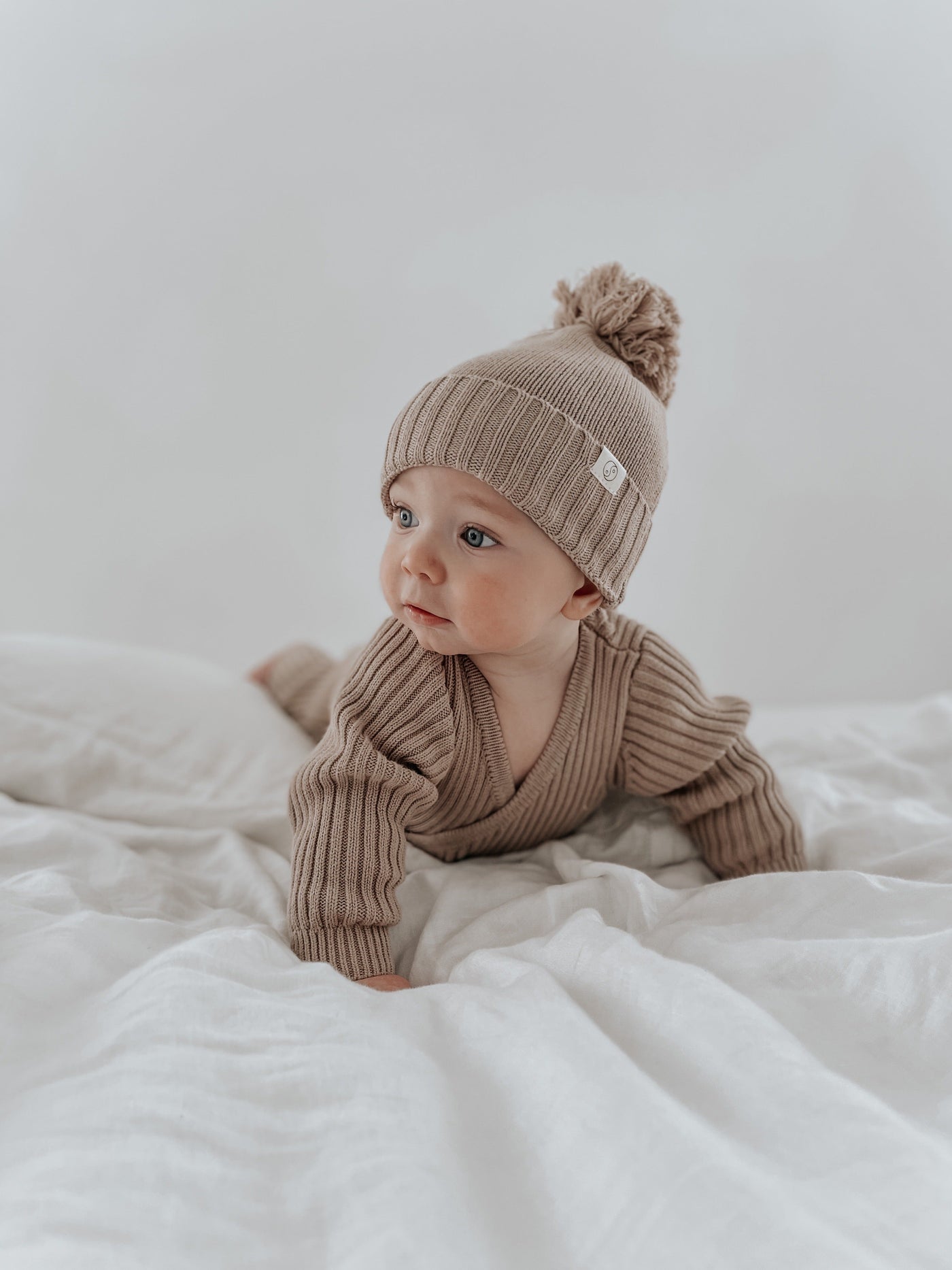 Gebreide Pompom Muts | Acorn